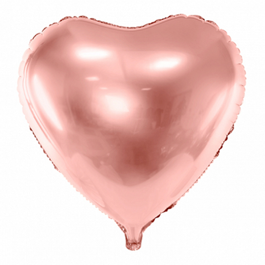 1 Ballon XXL - Cœur - Or Rose