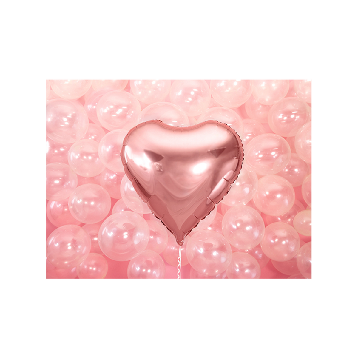 1 Ballon XXL - Cœur - Or Rose