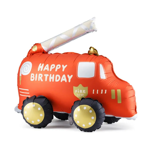 1 Ballon sur pied - Camion de pompiers