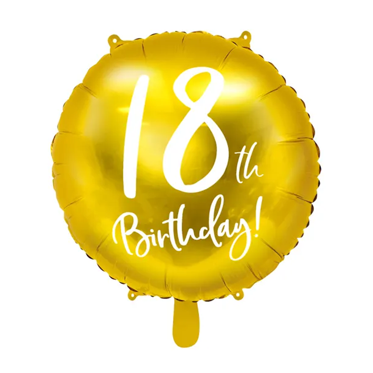 1 ballon - 18ème anniversaire - doré