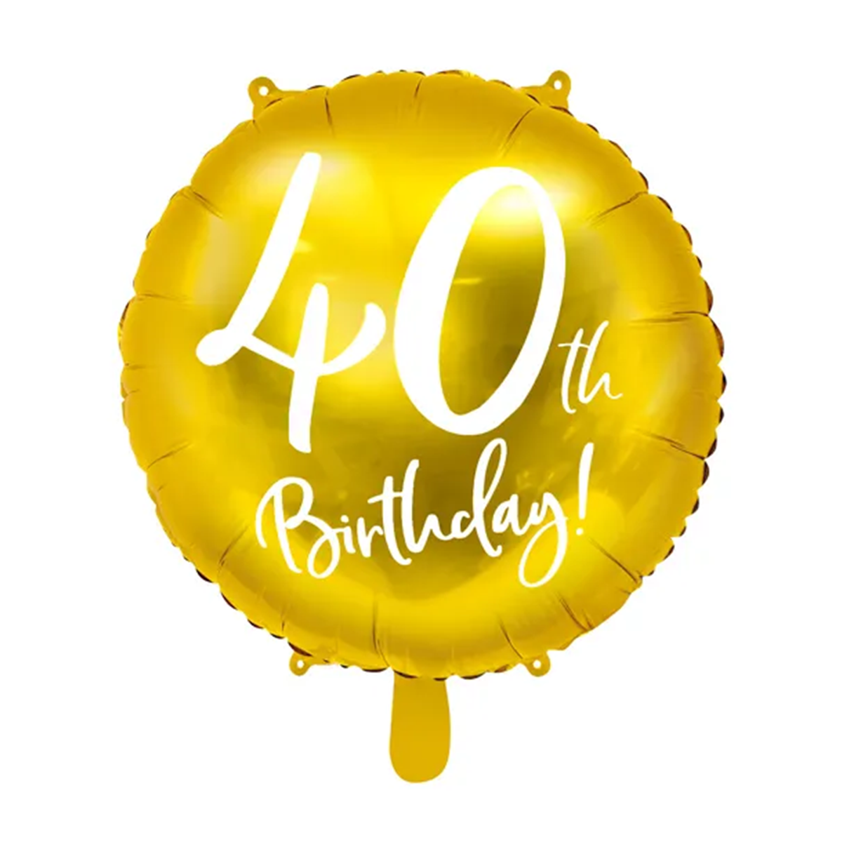 1 ballon - 40e verjaardag - goud