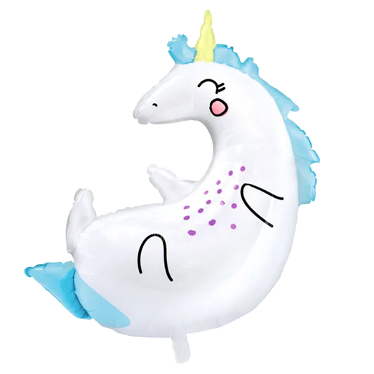 1 Ballon XXL - Licorne allongée