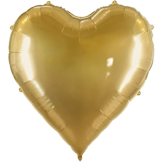 1 Ballon XXXL - Cœur - Or
