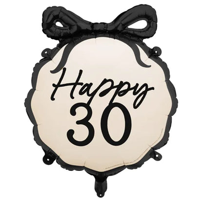 1 Ballon - Ruban Anniversaire 30