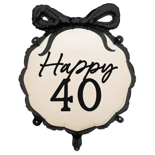 1 Ballon - Ruban d'anniversaire 40