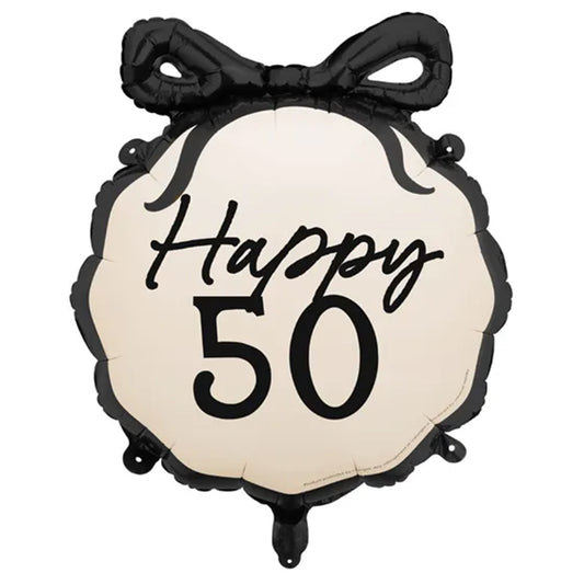 1 Ballon - Nœud d'anniversaire 50