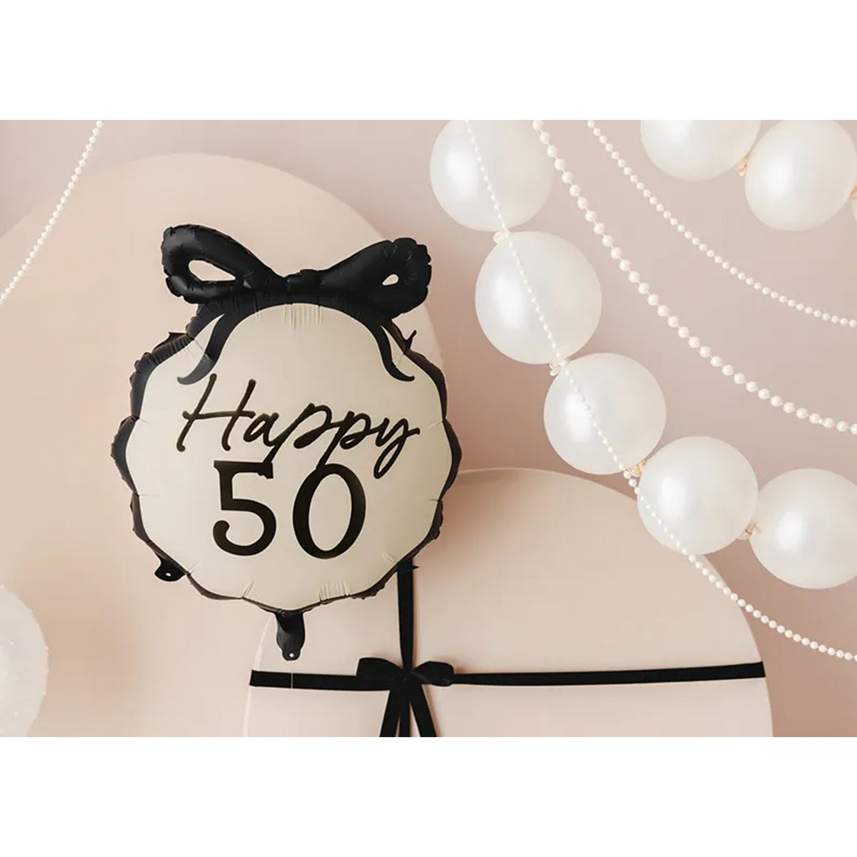 1 Ballon - Nœud d'anniversaire 50