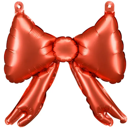 5 ballons en aluminium pour guirlandes en forme de nœud - Rouge