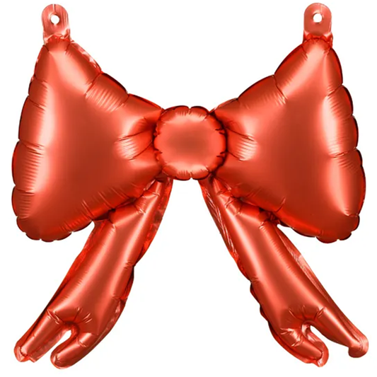 5 ballons en aluminium pour guirlandes en forme de nœud - Rouge