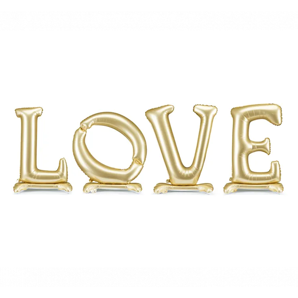 4 Staande Ballonnen - Tekst LOVE