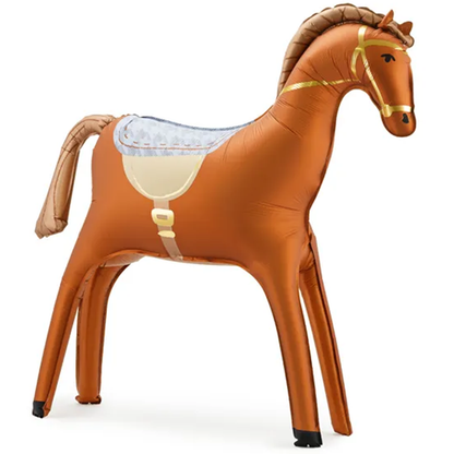 1 Staande Ballon XXL - Paard - Bruin