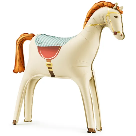 1 Staande ballon - Paard - Wit