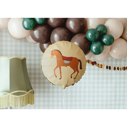 1 ballon - cheval - rond