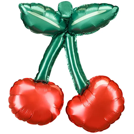 3 ballons en aluminium pour guirlandes - Cerises