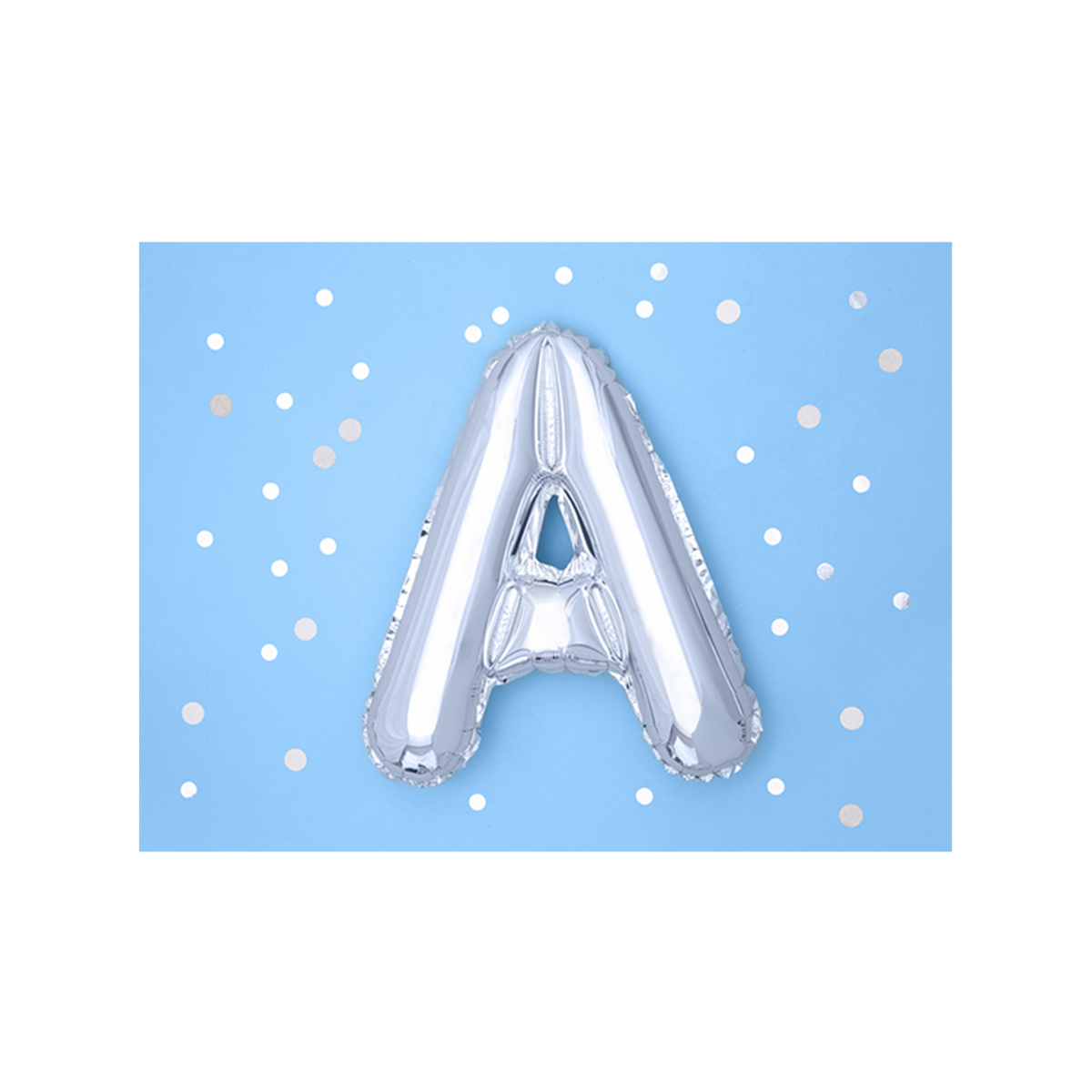 1 ballon XS - Lettre A - Argent