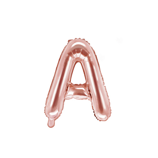 1 ballon XS - Lettre A - Or rose