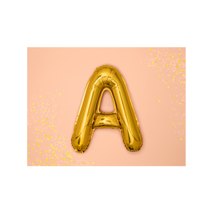 1 ballon XS - Letter A - Goud