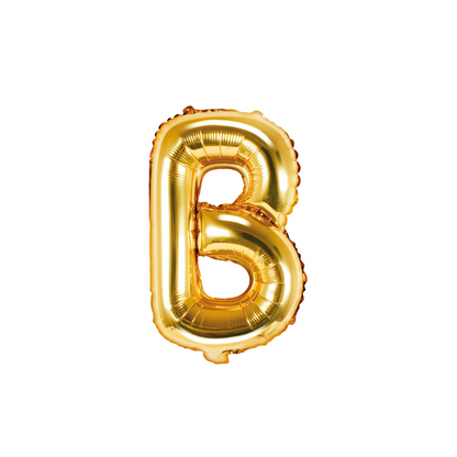 1 Ballon XS - Lettre B - Or