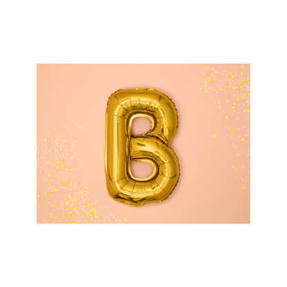 1 Ballon XS - Lettre B - Or