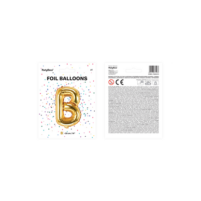 1 Ballon XS - Lettre B - Or