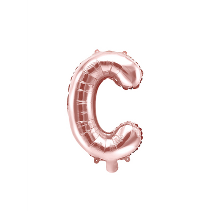 1 Ballon XS - Letter C - Roségoud