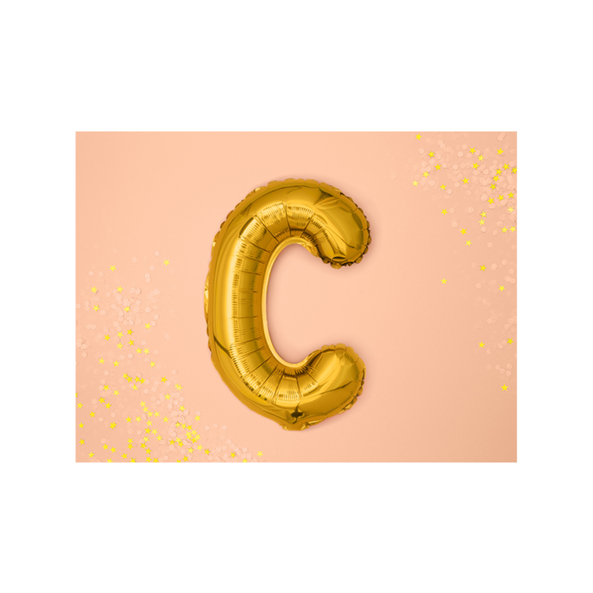 1 Ballon XS - Lettre C - Or