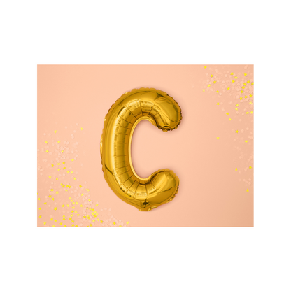 1 Ballon XS - Lettre C - Or