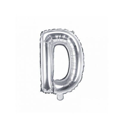 1 Ballon XS - Lettre D - Argent