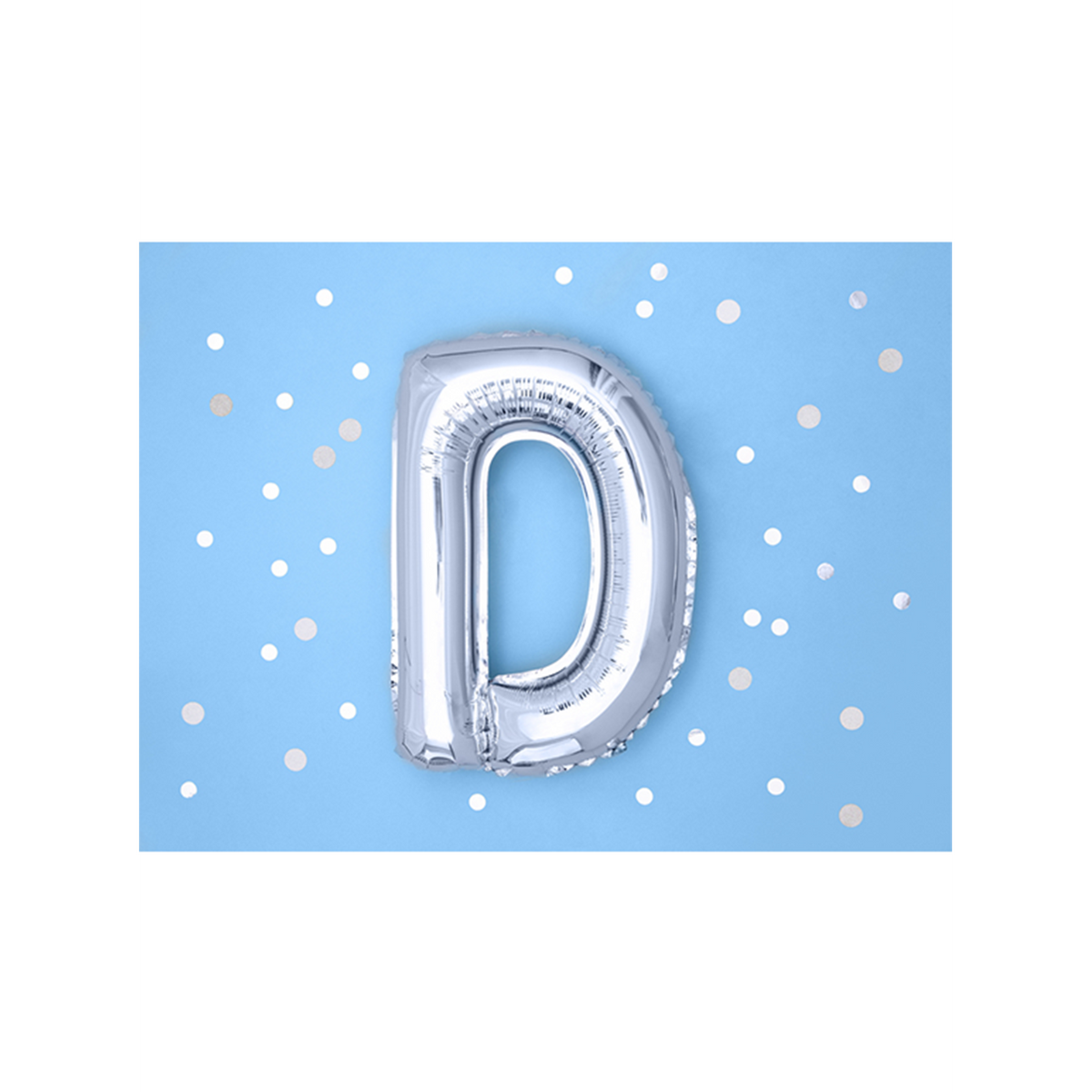 1 Ballon XS - Lettre D - Argent