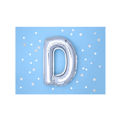 1 Ballon XS - Lettre D - Argent