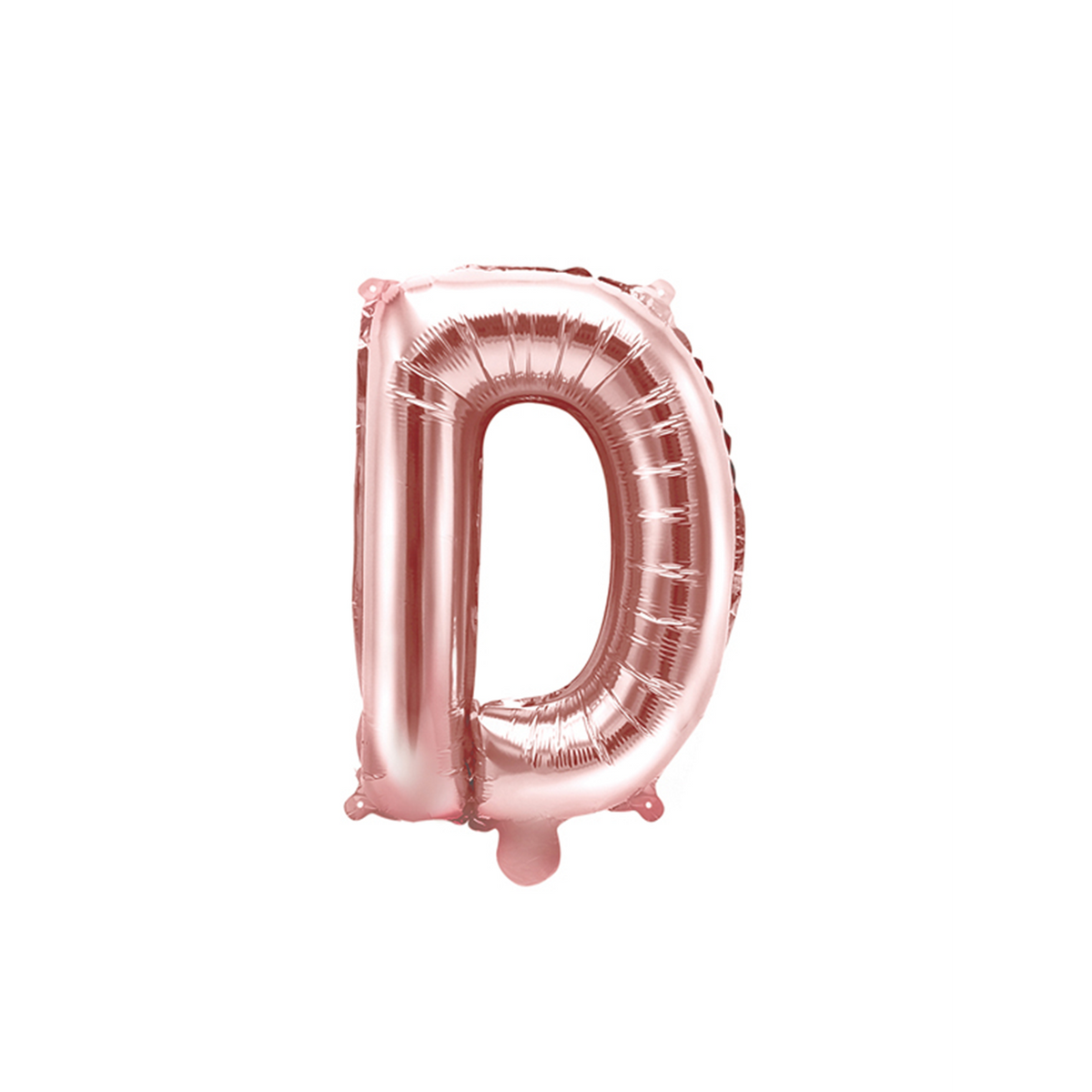 1 ballon XS - Letter D - Rosegoud