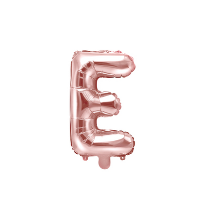 1 Ballon XS - Letter E - Roségoud