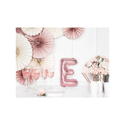 1 Ballon XS - Letter E - Roségoud