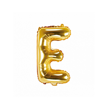 1 Ballon XS - Lettre E - Or