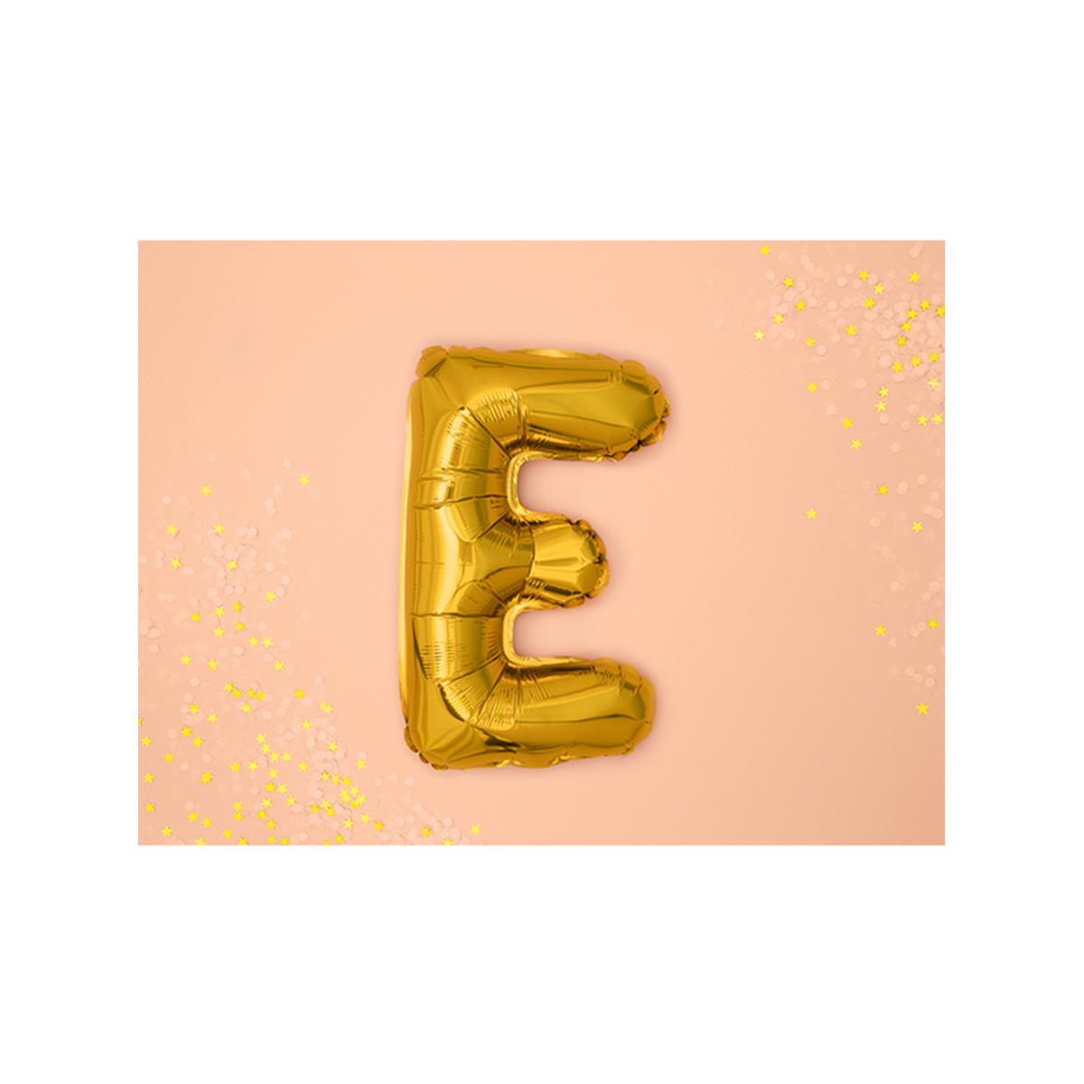 1 Ballon XS - Lettre E - Or