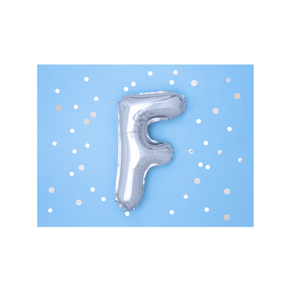 1 Ballon XS - Lettre F - Argenté