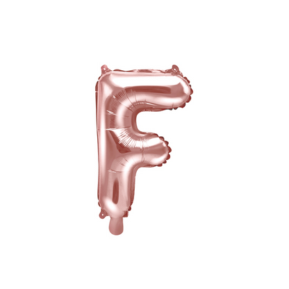 1 ballon XS - Lettre F - Or rose