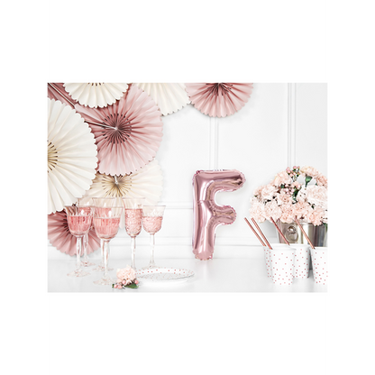 1 ballon XS - Lettre F - Or rose