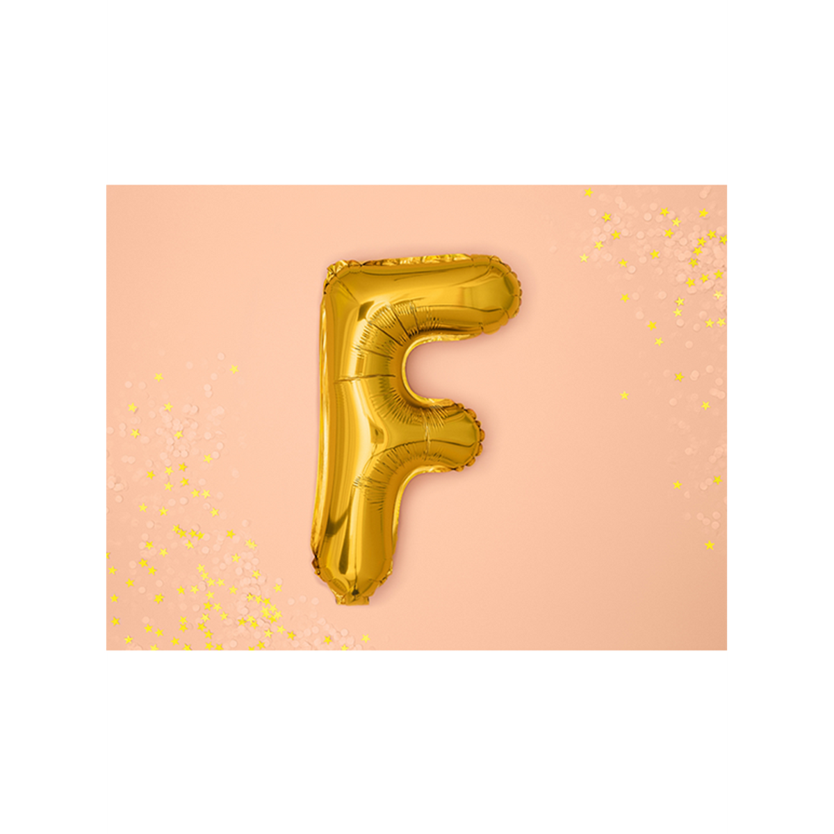 1 Ballon XS - Lettre F - Or