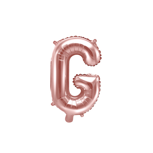 1 ballon XS - Lettre G - Or Rose