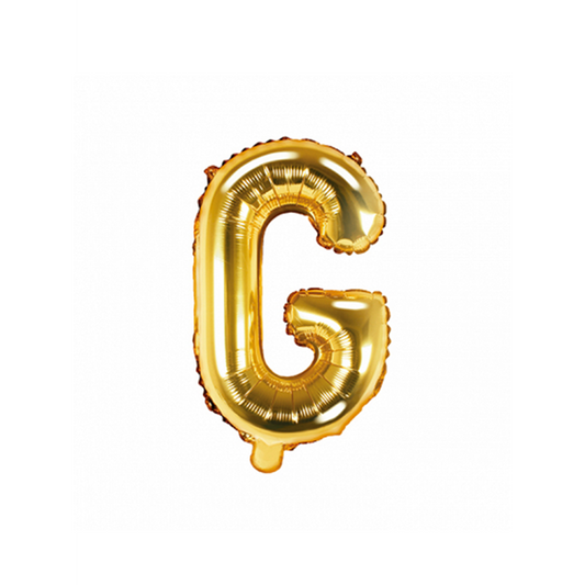 1 ballon XS - letter G - goud