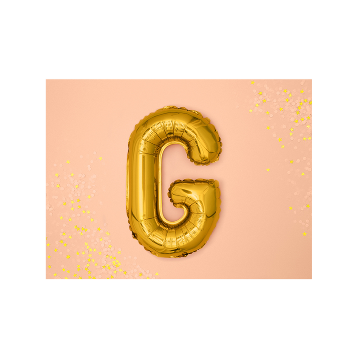 1 ballon XS - letter G - goud