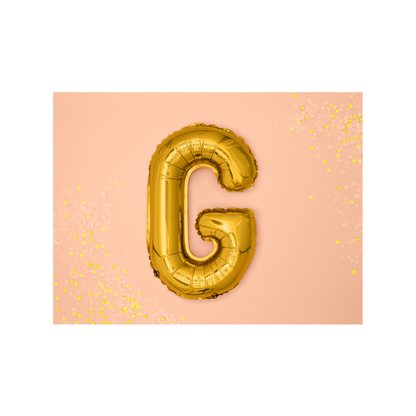 1 ballon XS - letter G - goud