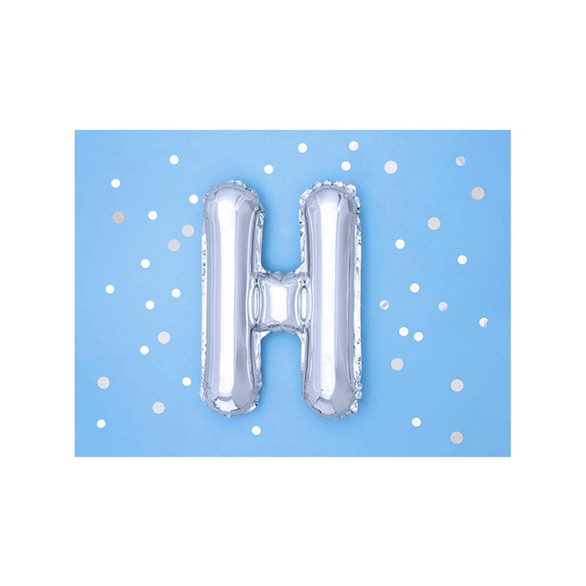 1 Ballon XS - Lettre H - Argent