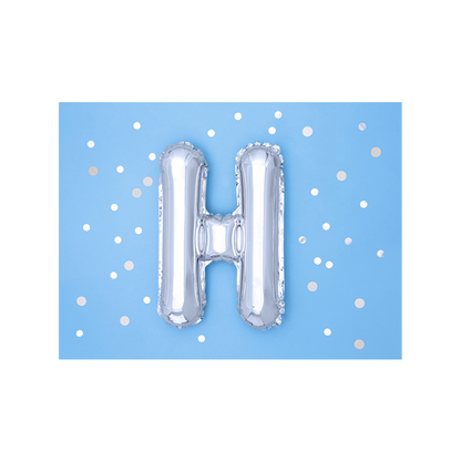 1 Ballon XS - Lettre H - Argent