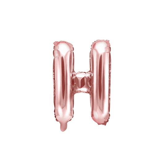 1 Ballon XS - Lettre H - Or rose