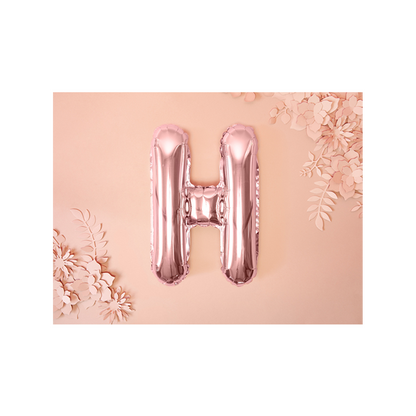 1 Ballon XS - Lettre H - Or rose