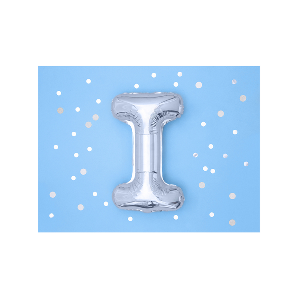 1 ballon XS - Lettre I - Argent