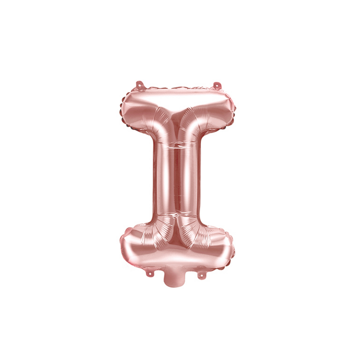 1 ballon XS - letter I - rosé goud