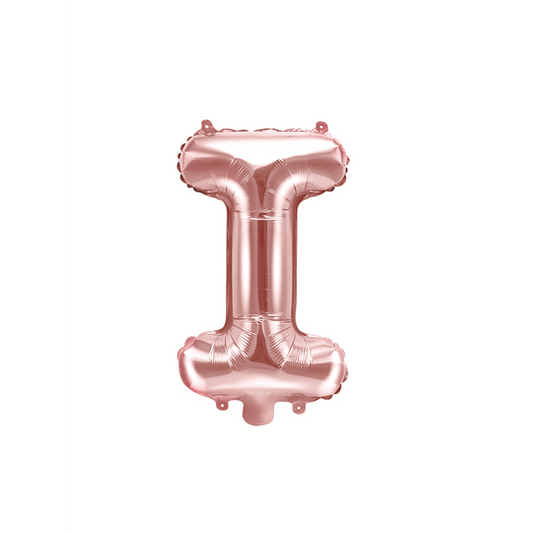 1 ballon XS - Lettre I - Or rose